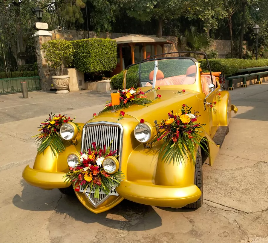 golden vintage car for rent in ranchi jharkhand